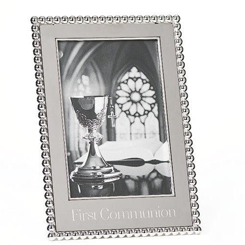 First Communion Metal Embossed Frame 4X6