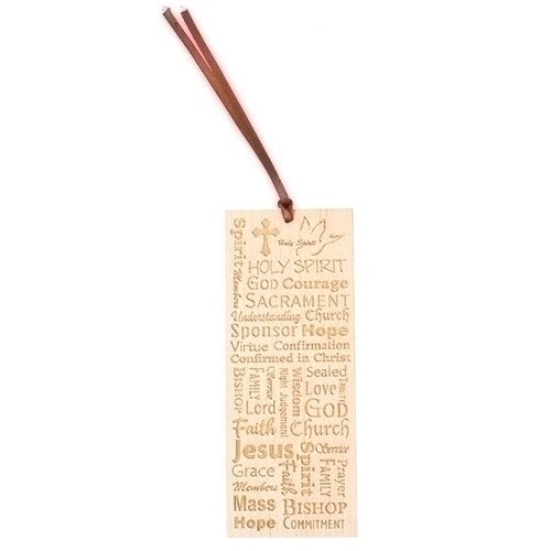 Confirmation Wood Bookmark