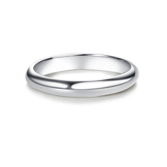 Sterling Silver Baby Ring - 2mm Silver Band for Baby & Kids (Size 0)