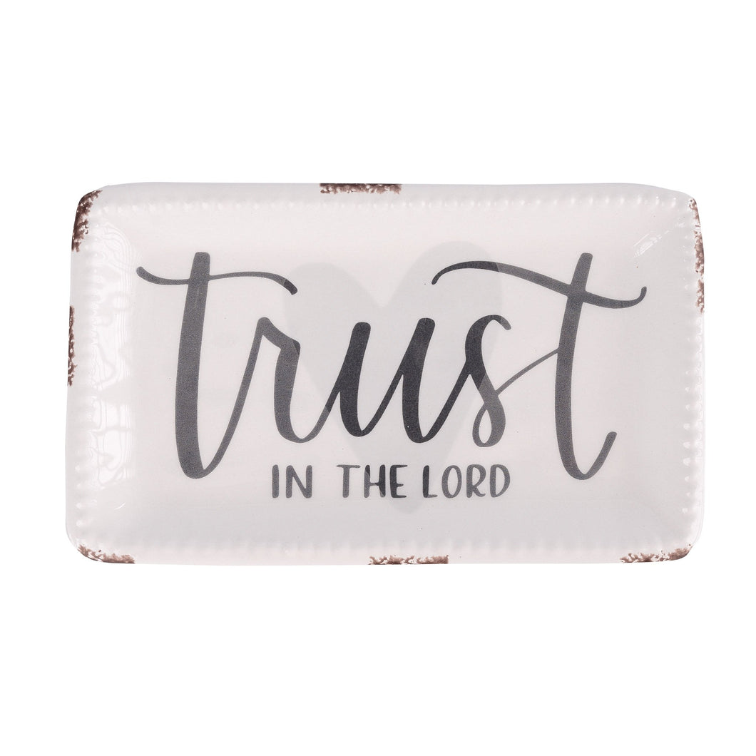 Trust In The Lord Trinket Tray