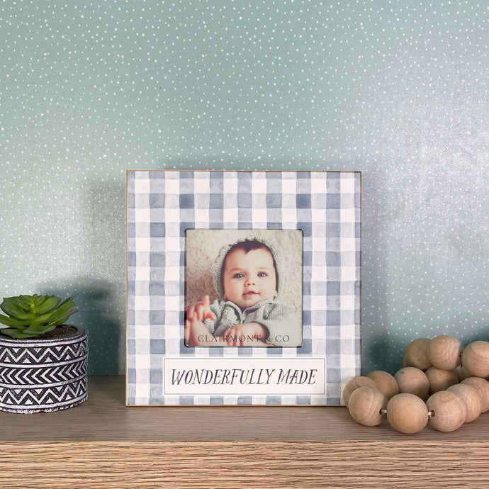 Wonderfully Made Picture Frame, Baby Decor, Baby Shower Gift