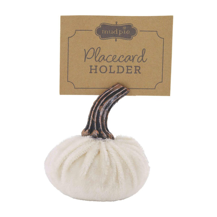 Velvet Pumpkin Place Card Holder