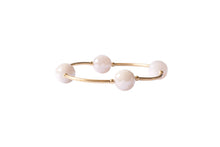 Load image into Gallery viewer, 12mm Faceted Rose Quartz in Gold Blessing Bracelet: S