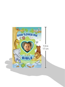 God Loves Me Bible: Photo Frame on Cover