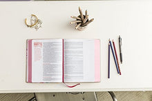 Load image into Gallery viewer, NIV, Journal the Word Bible for Teen Girls, Leathersoft over Board, Gold/Floral, Red Letter Edition: Includes Over 450 Journaling Prompts!