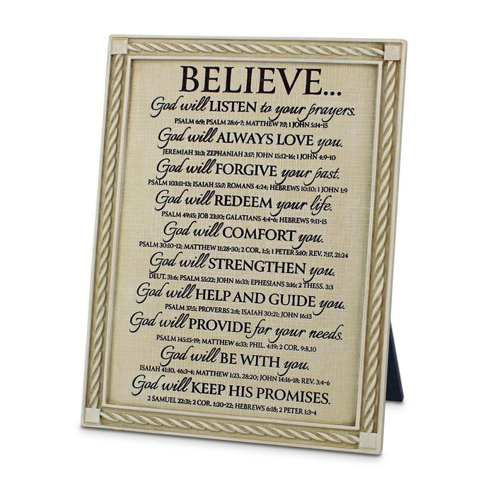 Believe Plaque