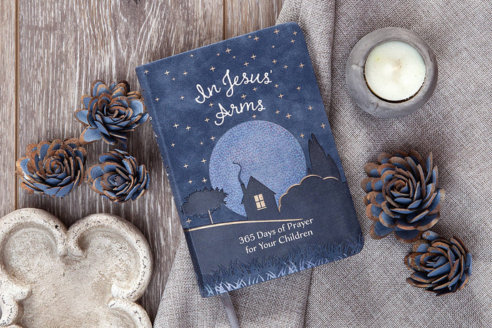 In Jesus' Arms (Faux Leather Devotional for Parents)