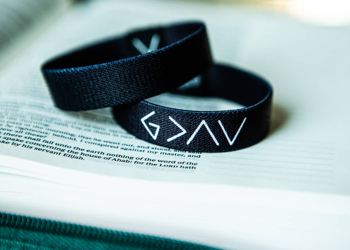 God is Greater Than the Highs Kids Stretchy Bracelet