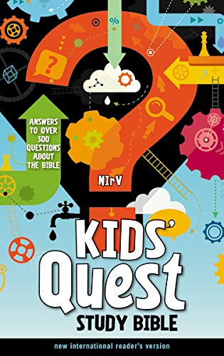 NIrV, Kids' Quest Study Bible, Hardcover: Answers to over 500 Questions about the Bible