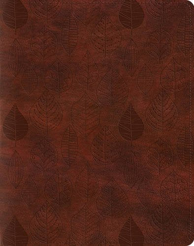 ESV Single Column Journaling Bible - TruTone®, Chestnut, Leaves Design