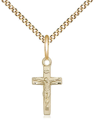 12kt Gold Filled Crucifix Necklace - 18