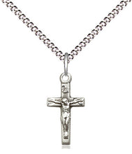 Load image into Gallery viewer, Sterling Silver Crucifix Necklace - 18&quot; Chain