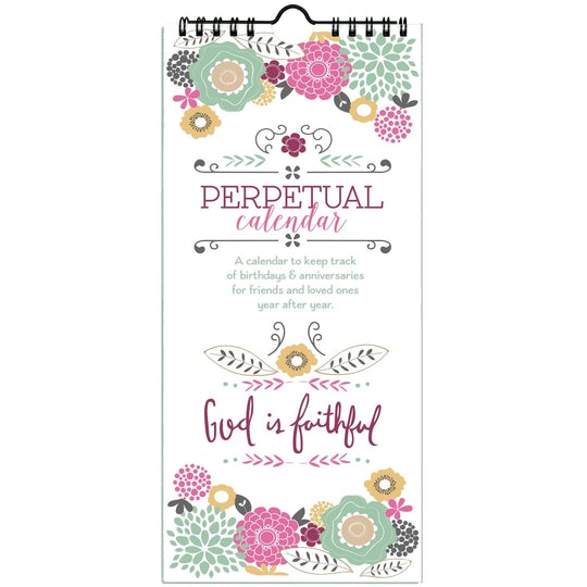 Perpetual Calendar - God is Faithful