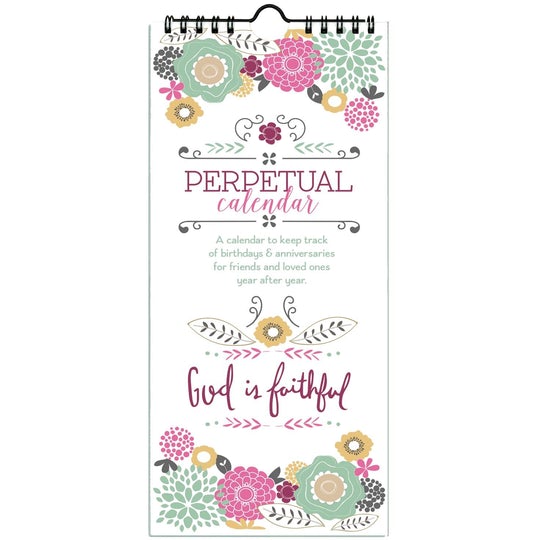 Perpetual Calendar - God is Faithful – Seedlings Gifts & Books