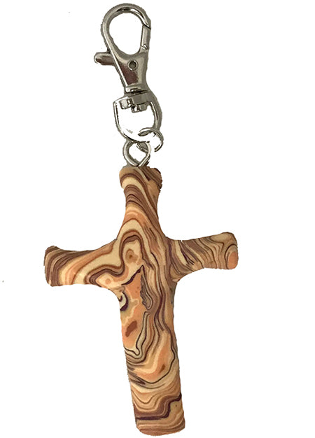Olive Wood Design Clay Cross Clip