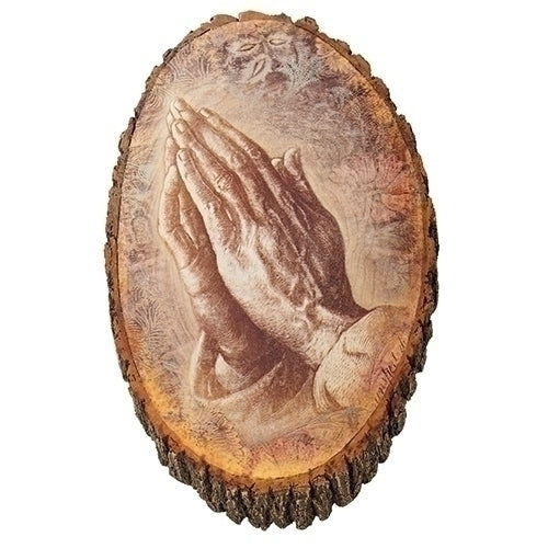 Praying Hands Wood Plaque