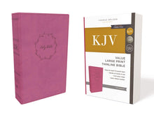Load image into Gallery viewer, KJV, Value Thinline Bible, Large Print, Leathersoft, Pink, Red Letter, Comfort Print: Holy Bible, King James Version