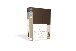 NIV Journal the Word Bible - Leathersoft, Brown, Red Letter Edition, Comfort Print