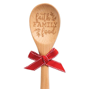 Faith Family Food Sentiment Spoon