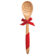 Load image into Gallery viewer, Faith Family Food Sentiment Spoon