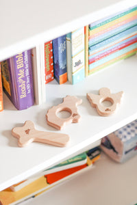 Christian Wooden Baby Teethers - Set of 3