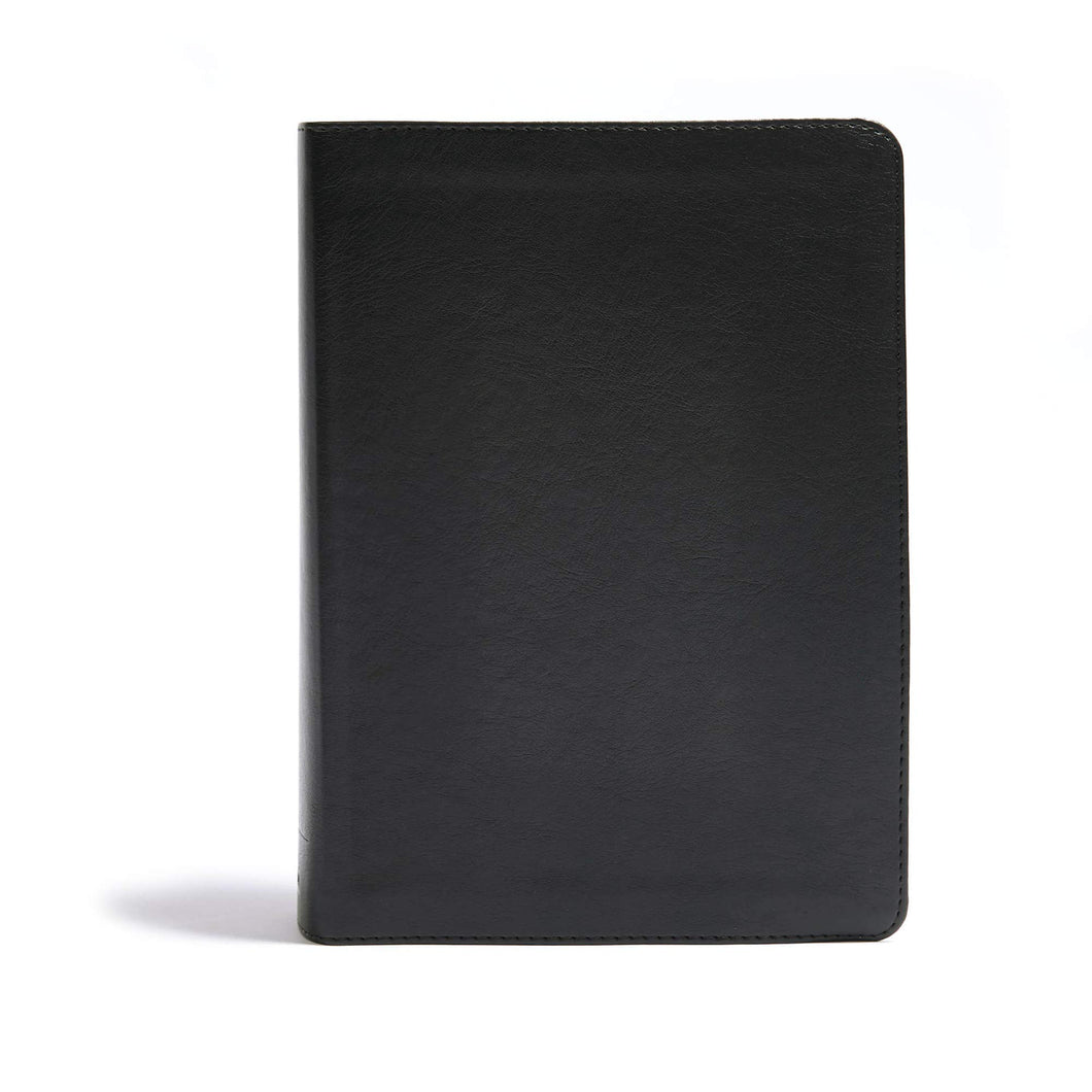 CSB He Reads Truth Bible, Black Leathertouch Indexed