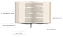Load image into Gallery viewer, ESV Single Column Journaling Bible - TruTone®, Chestnut, Leaves Design
