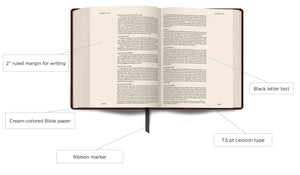 ESV Single Column Journaling Bible - TruTone®, Chestnut, Leaves Design