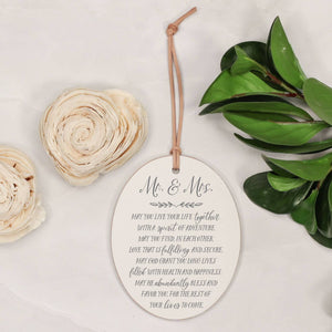 Mr. & Mrs. Wedding Ornament