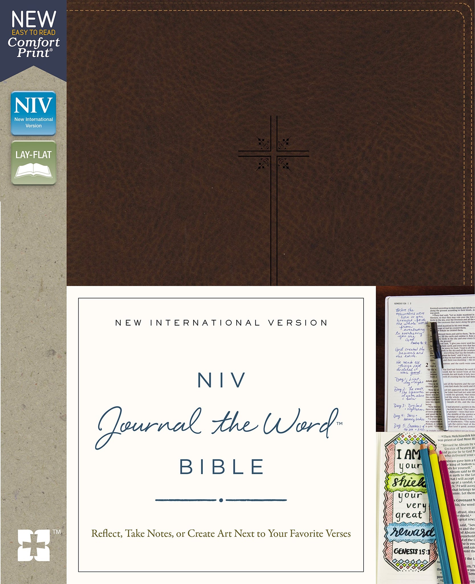 NIV, Journal the Word Bible for Teen Girls, Red Letter Edition: Includes Over 450 Journaling Prompts! [Gold/Floral] [Book]