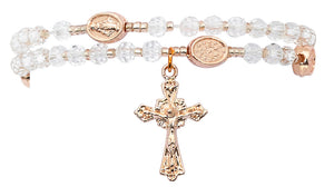 Crystal Copper Twist Rosary