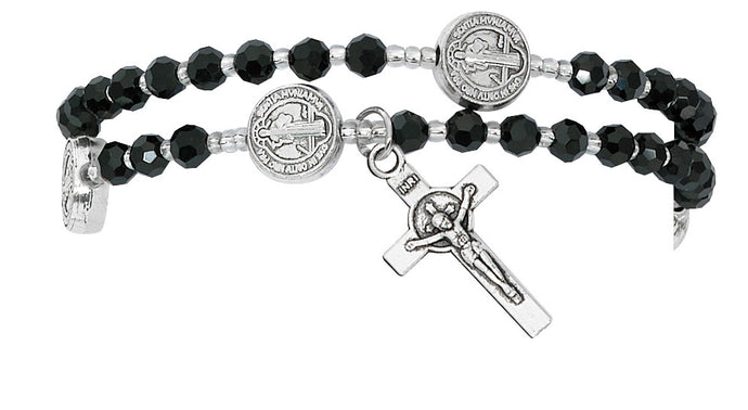 Black Twist St. Benedict Rosary