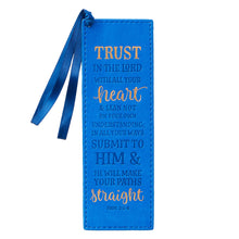 Load image into Gallery viewer, Trust in the Lord LuxLeather Pagemarker - Proverbs 3:5-6