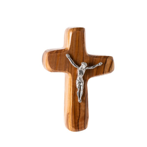 Olive Wood, Square Cross with Crucifix