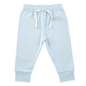 Blue Stripe Baby Pants, 0-6 Months