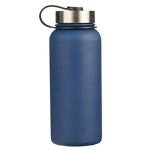 Load image into Gallery viewer, I Know the Plan Blue Stainless Steel Water Bottle - Jeremiah 29:11
