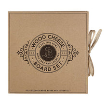 Load image into Gallery viewer, Wood Paddle Cheese Board Set - Bless This Home
