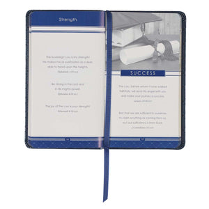 Promises from God for Graduates Navy Faux Leather Promise Book