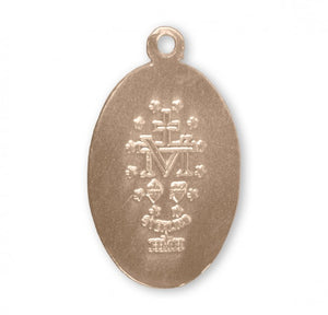 Miraculous Medal Gold Over Sterling Silver