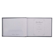 Load image into Gallery viewer, In Loving Memory Navy Faux Leather Medium Guest Book