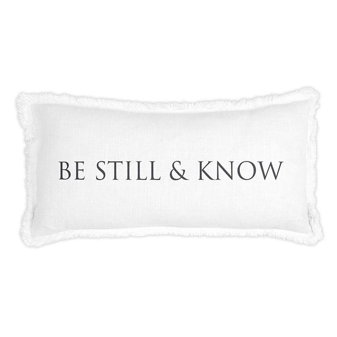 Be Still & Know Lumbar Pillow