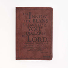 Load image into Gallery viewer, I know the Plans Classic LuxLeather Journal - Jeremiah 29:1