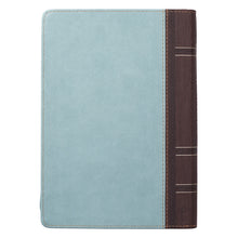 Load image into Gallery viewer, Blessed Zippered Classic LuxLeather Journal - Luke 1:45