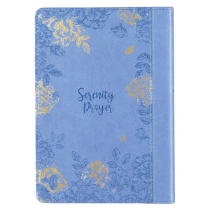Serenity Prayer Blue Slimline Faux Leather Journal