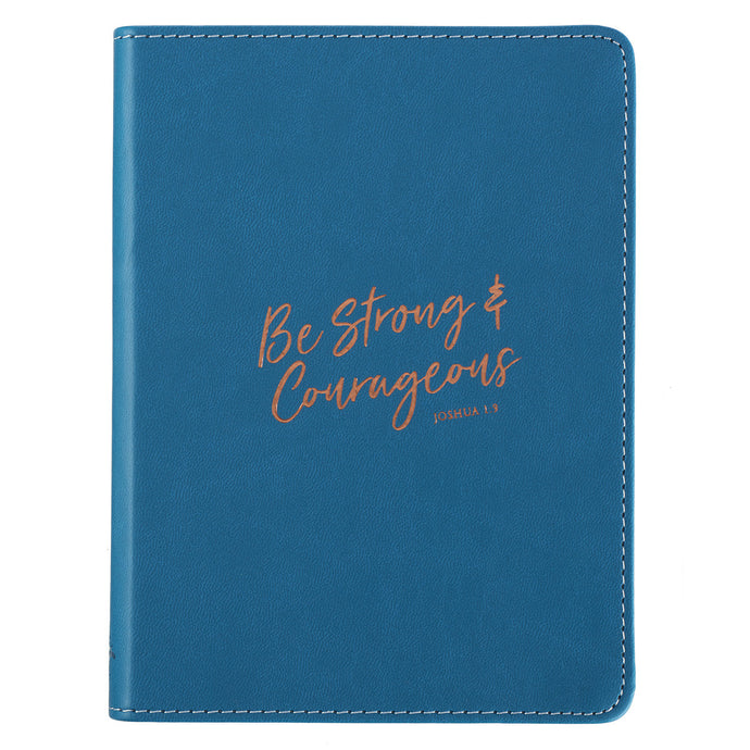 Be Strong & Courageous Handy-sized LuxLeather Journal - Joshua 1:9