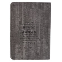Load image into Gallery viewer, Courage Slimline LuxLeather Journal – Joshua 1:9
