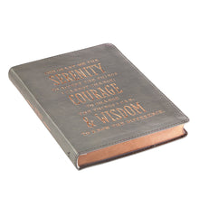 Load image into Gallery viewer, Serenity Prayer Classic LuxLeather Journal in Gray