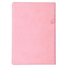 Load image into Gallery viewer, Be Still &amp; Know Pink Slimline Faux Leather Journal - Psalm 46:10