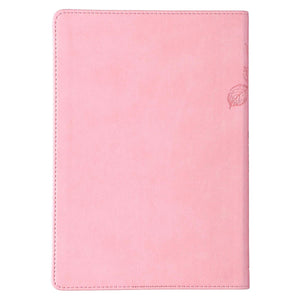 Be Still & Know Pink Slimline Faux Leather Journal - Psalm 46:10