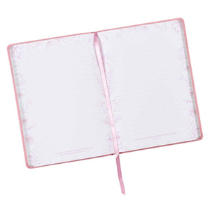Be Still & Know Pink Slimline Faux Leather Journal - Psalm 46:10